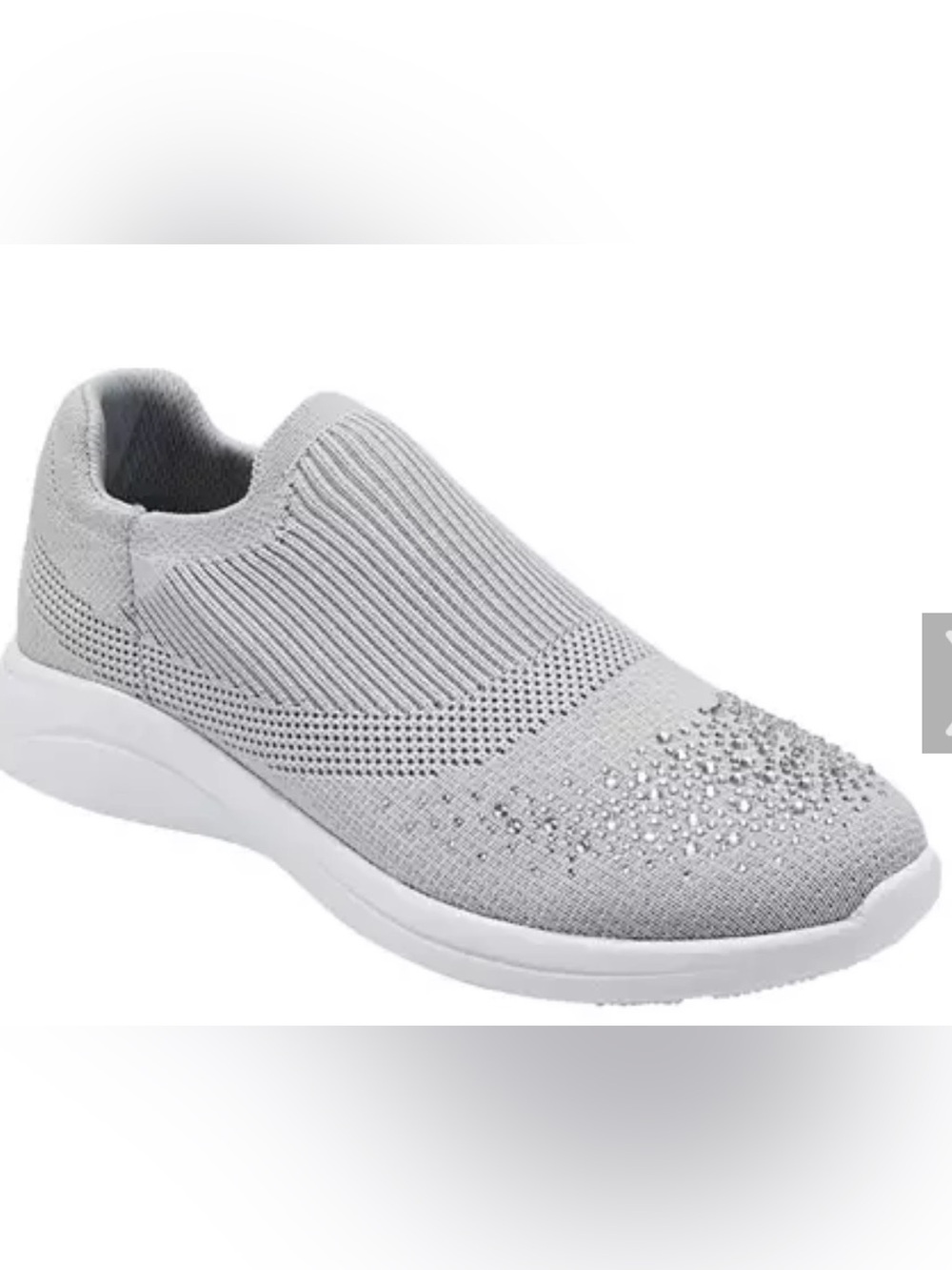 Bandolino NIKKI 2 Slip-On Knit Women's Sneakers with Rhinestone Accents